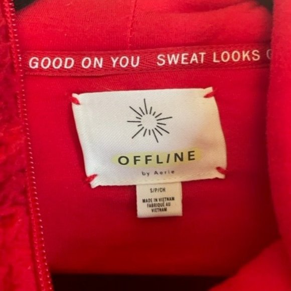 AERIE OFFLINE Sherpa Camo Print Zip Up - Picture 5 of 7